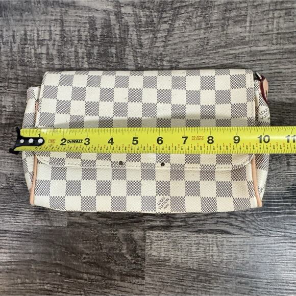 Louis Vuitton Favorite PM Damier Azur Clutch For Repair Or Repurpose Authentic - Picture 3 of 13